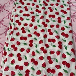 Cherry and Strawberry Shower Curtains